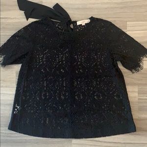 Loft lace top with Tie detail in the back